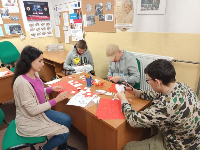 Jestem dumny, że jestem Polakiem - zajęcia w krośnieński 9-10 Hufcu Pracy