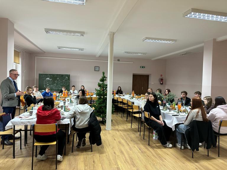 Spotkanie wigilijne w Hufcu Pracy we Wrześni