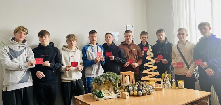 Spotkanie świąteczne z uczestnikami leszczyńskiego Hufca Pracy