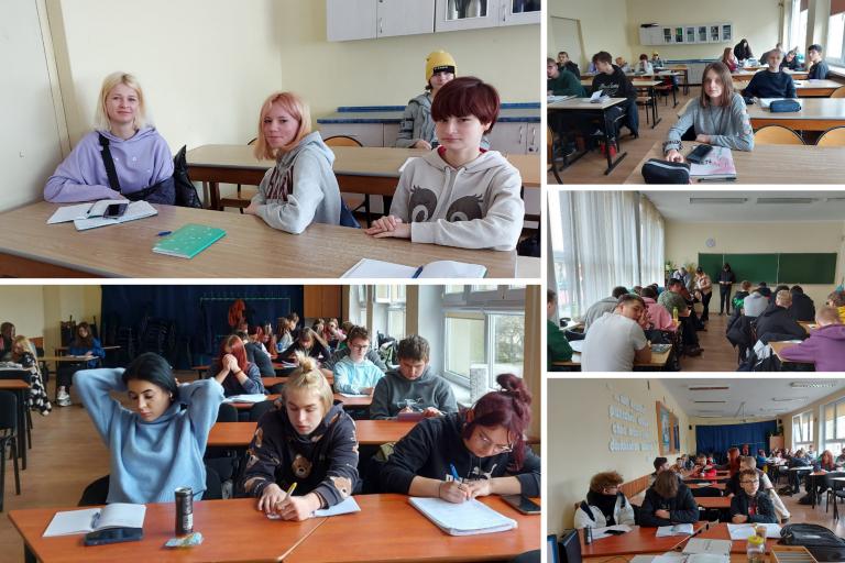 Młodzież z 11-19 Hufca Pracy w Słupsku na teorii zawodowej