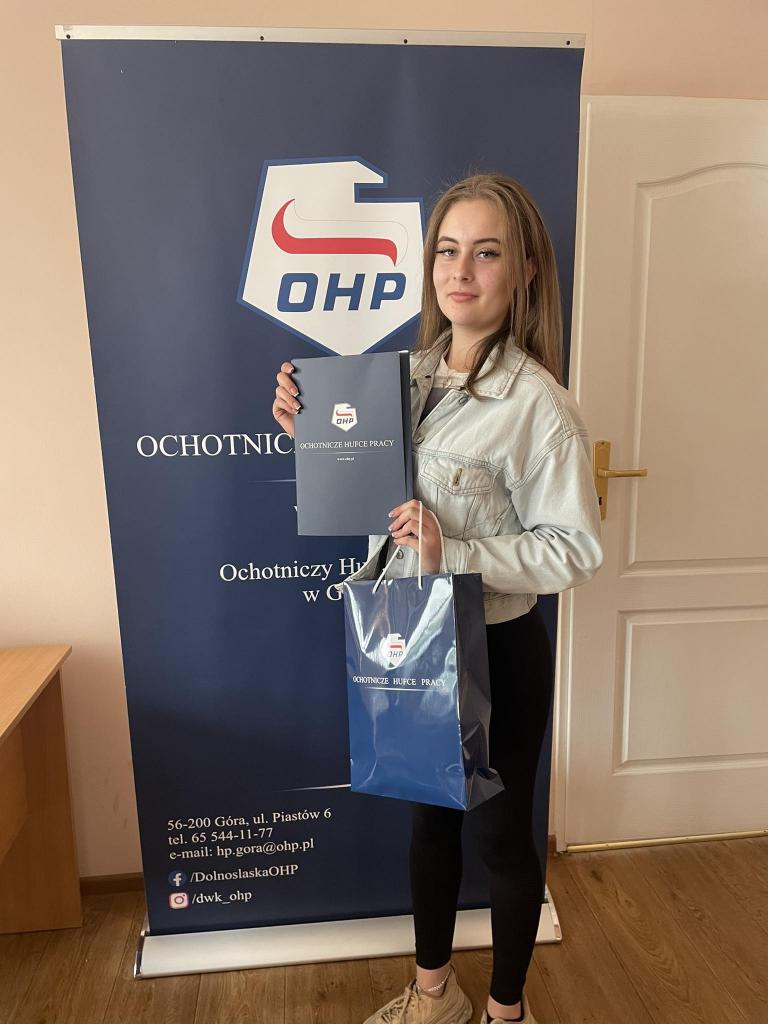 Doceniona aktywność absolwentki z HP Góra