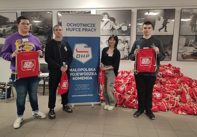 Młodzież OHP w akcji – wolontariat w sztabie WOŚP