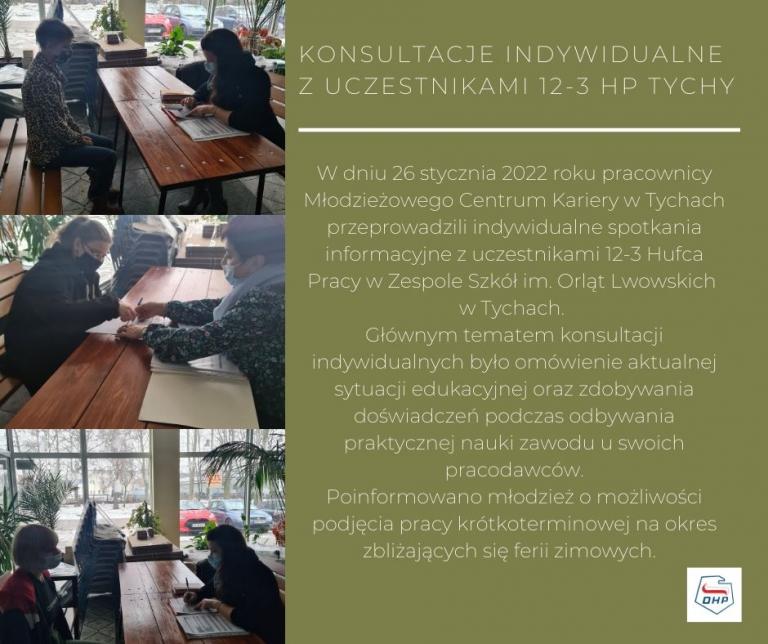 Konsultacje indywidualne z uczestnikami 12-3 HP Tychy