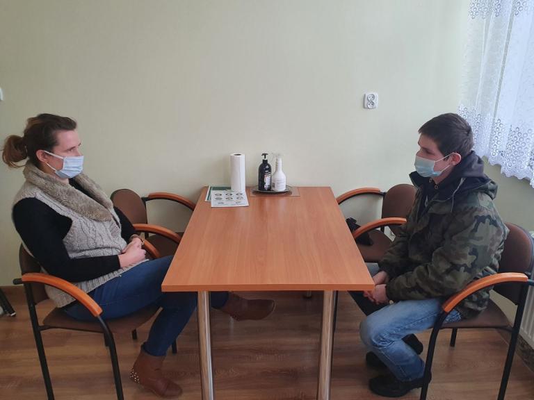 Spotkanie z absolwentem w Ośrodku Szkolenia I Wychowania w Iwoniczu