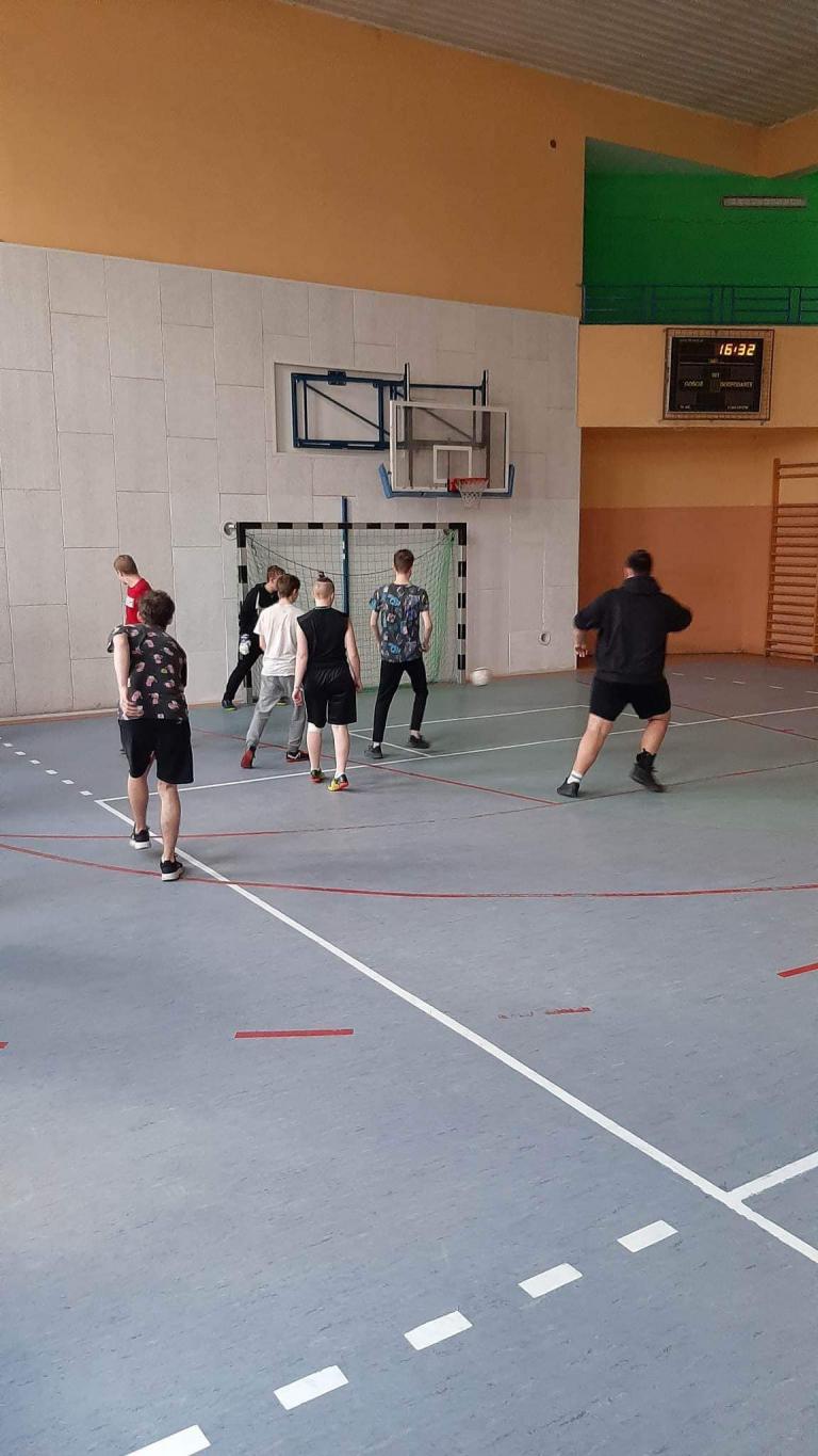 Trening  przed piłkarskim turniejem 