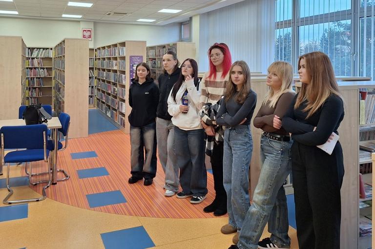 Lekcja biblioteczna w Wadowicach