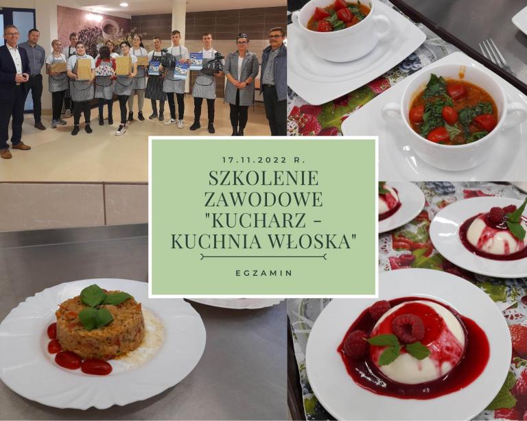 Szkolenie zawodowe pn. „Kucharz – kuchnia włoska”
