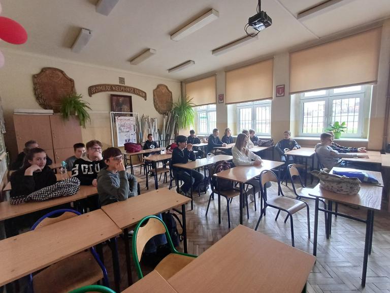 Spotkanie z uczniami 8-ych klas w Wiluniu