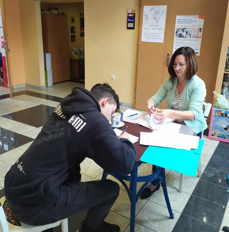 Spotkania kadry MCK w Rybniku z uczestnikami Hufca Pracy 12-20 