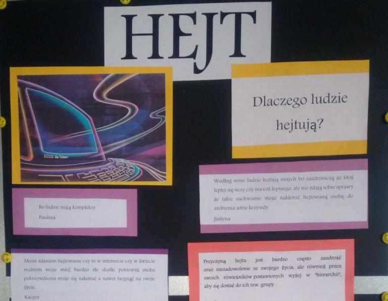 Podsumowanie programu „Nie hejtuj i nie bądź hejtowany” w 9-19 HP Dębica