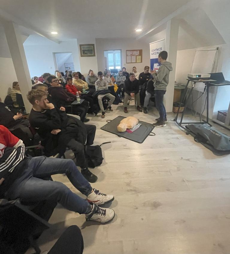 Kolejne szkolenie z pierwszej pomocy przedmedycznej w myślenickim Hufcu Pracy