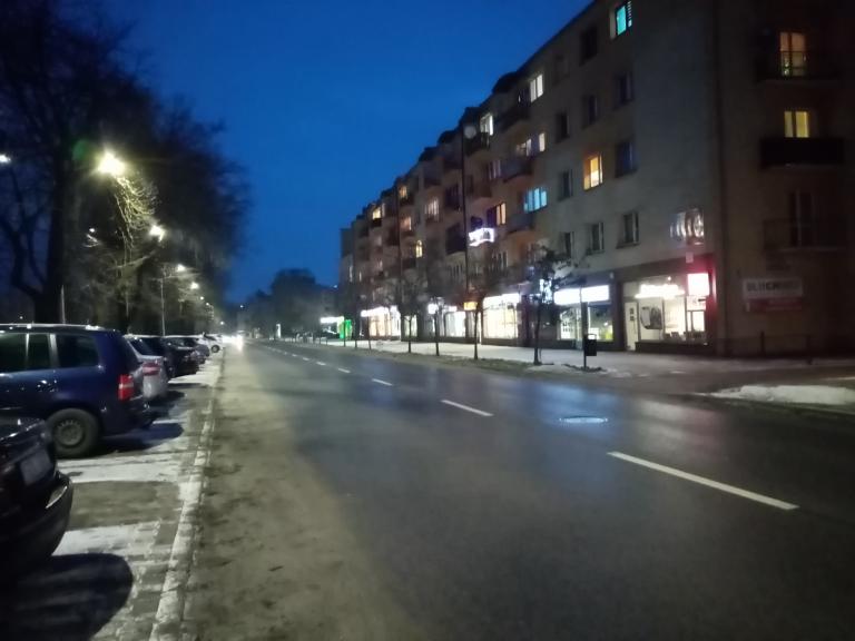 Fotografia miasta po zmierzchu
