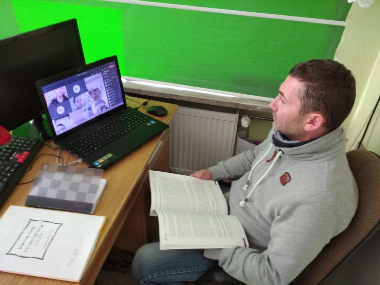 Zajęcia profilaktyczne online w 9-9 Hufcu Pracy w Krośnie