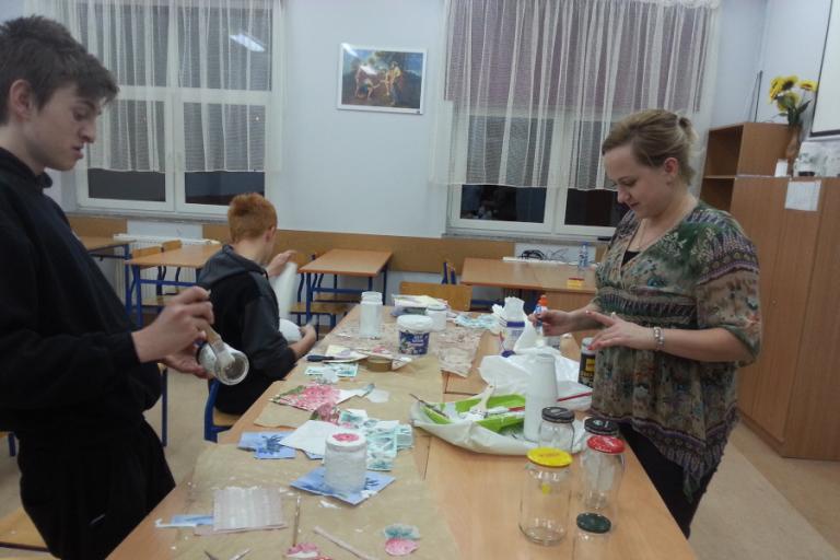 Wasilków: Decoupage na szkle