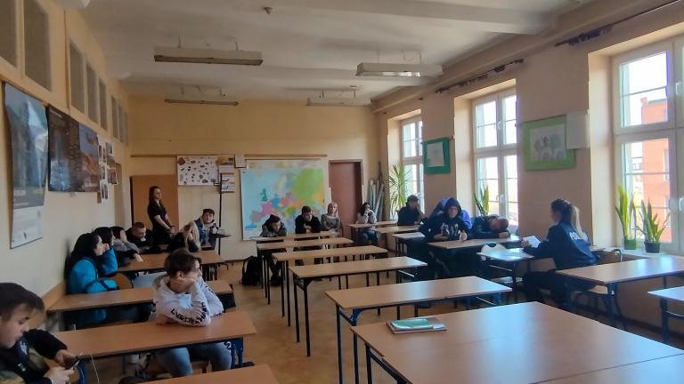 Hufiec Pracy 5-6 w Łodzi: „Cyberprzestępczość” – zajęcia z przedstawicielem policji 
