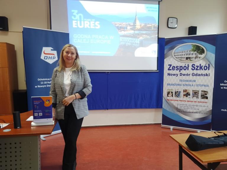 Z kampanią z okazji 30-lecia EURES w Nowym Dworze Gdańskim