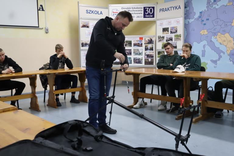 Spotkanie z wędkarzem w Ośrodku Szkolenia i Wychowania w Próchnowie