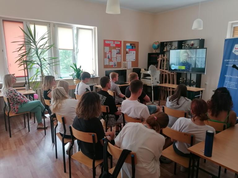 Prelekcja dotycząca wirusa HPV w kaliskim Hufcu Pracy
