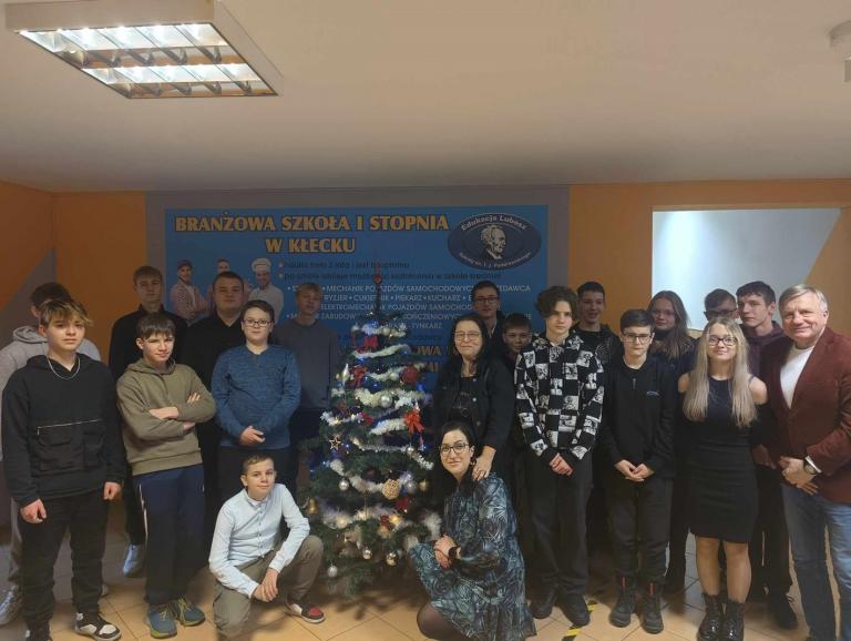 Wigilijne spotkanie w Hufcu Pracy w Kłecku