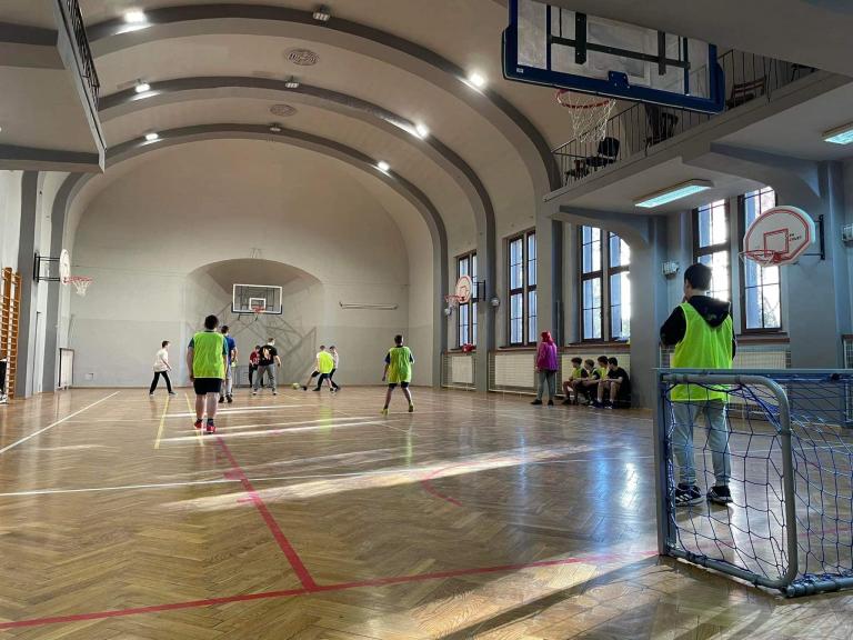 Integracyjny mecz piłki nożnej halowej w ramach programu ,,Integracja, inspiracja, akceptacja