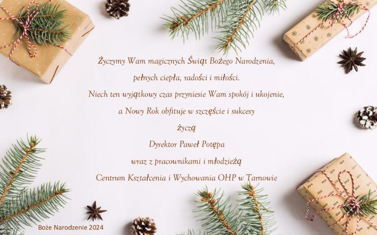 Życzenia świąteczne.