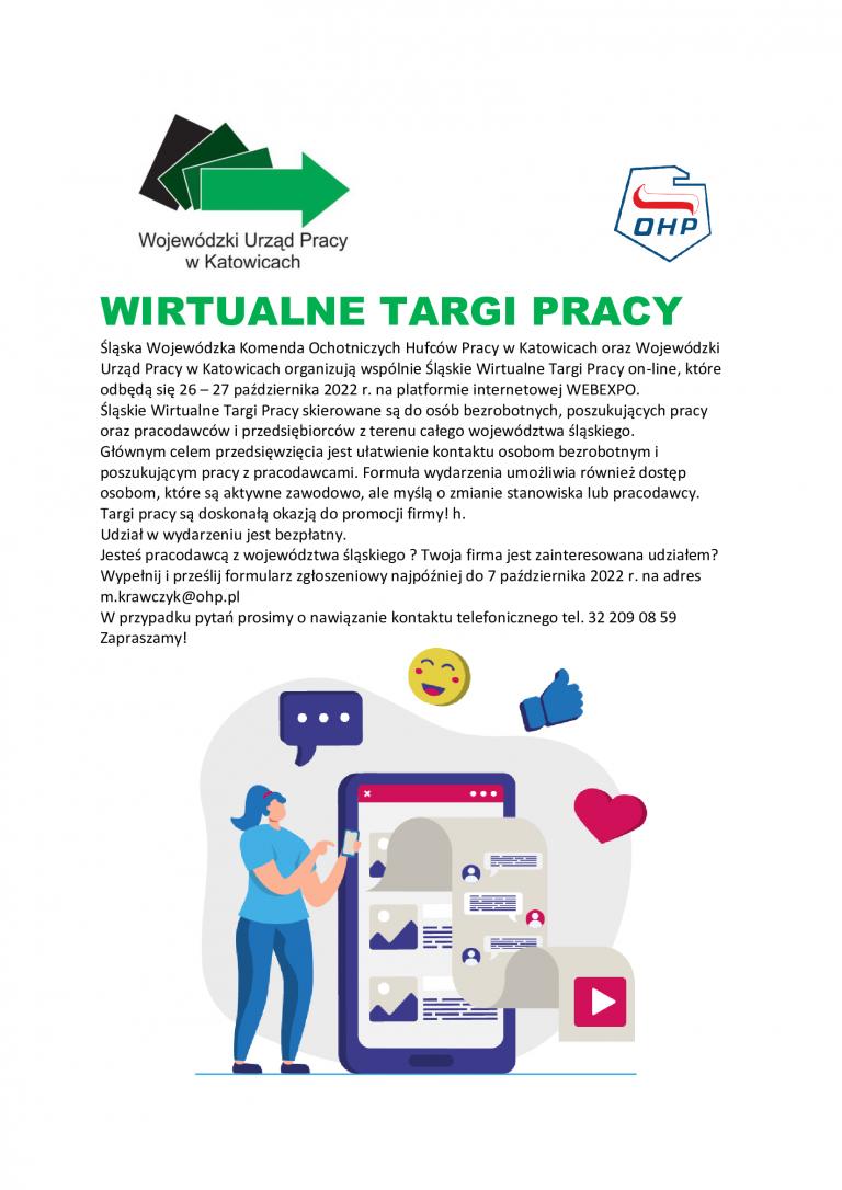 Śląskie Wirtualne Targi Pracy on-line
