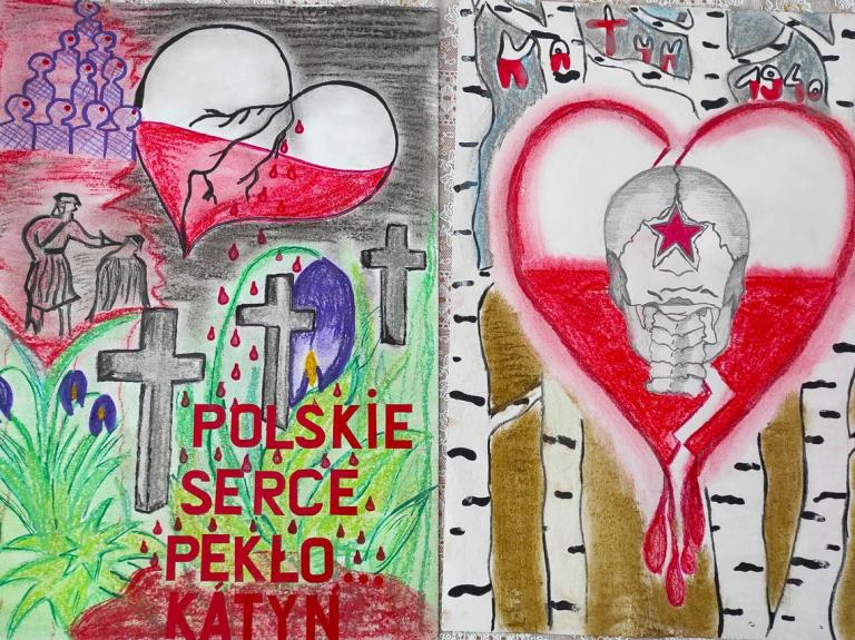 „POLSKIE SERCE PĘKŁO” – prace konkursowe uczestniczek Hufca w Sanoku  