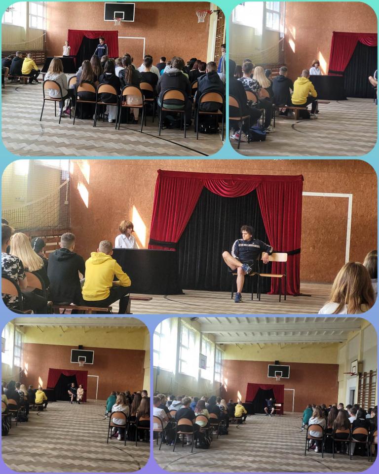 Spektakl profilaktyczny Teatru Kurtyna w Nowym Dworze Gdańskim