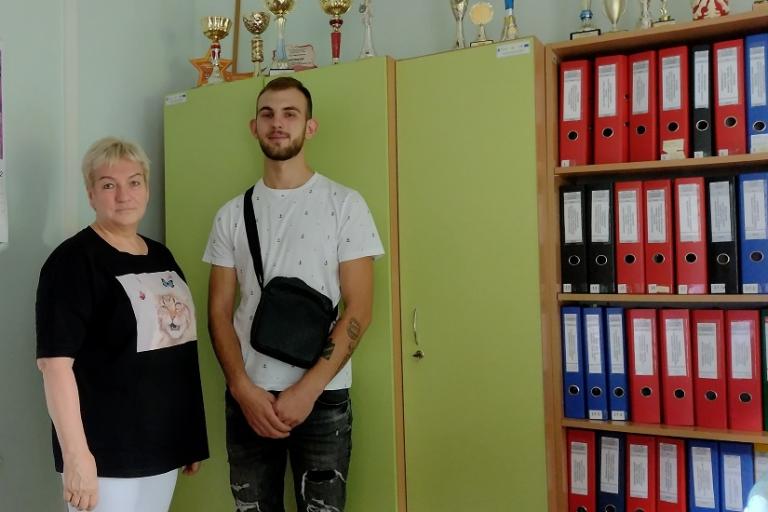 Odwiedziny absolwenta 11-23 Hufca Pracy w Słupsku