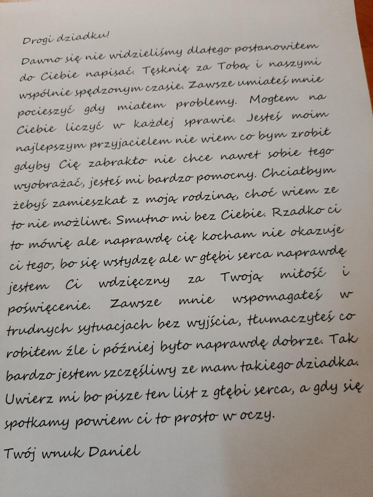 ,,List  do najważniejszego członka Rodziny’’