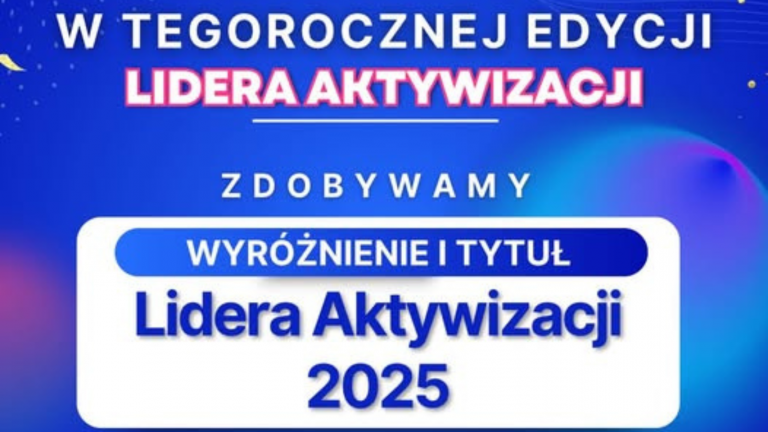Zachodniopomorska Wojewódzka Komenda OHP nominowana do tytułu „Lider Aktywizacji 2025”!ojewódzka Komenda OHP w gronie laureatów!