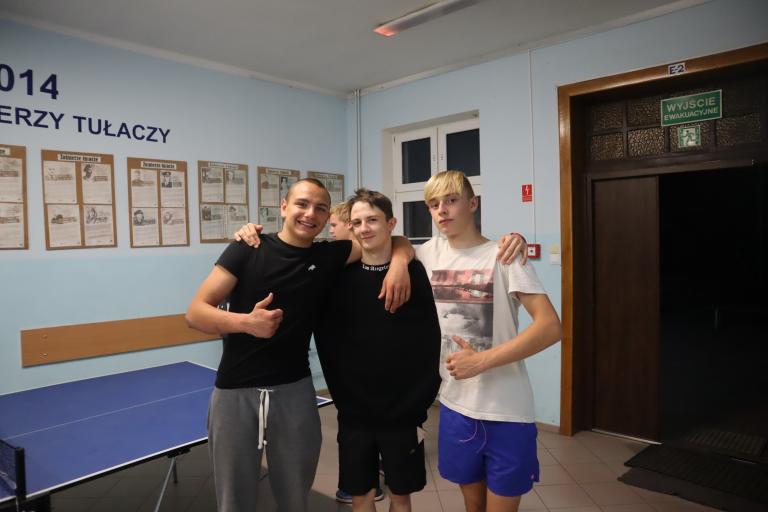 Turniej tenisa stołowego w Ośrodku Szkolenia i Wychowania w Próchnowie