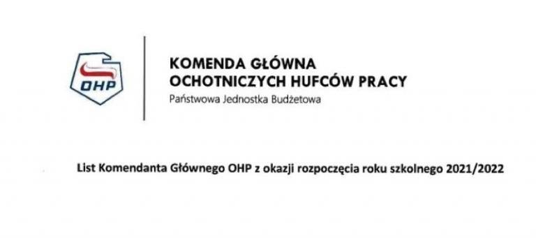 ROZSTRZYGNIĘCIE KONKURSU „ABSOLWENT ROKU OHP - 2020” NA SZCZEBLU WOJEWÓDZKIM