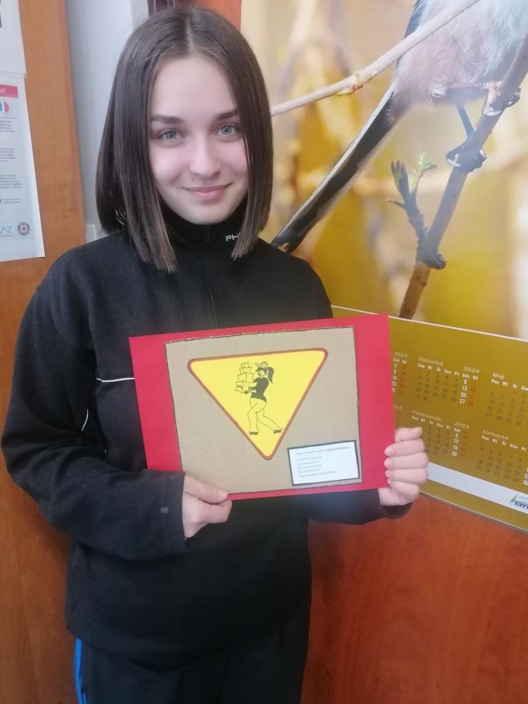Kolejne Zwycięstwo  1-13 HP Przemków - I miejsce uczestniczki w Wojewódzkim Konkursie Plastycznym BHP