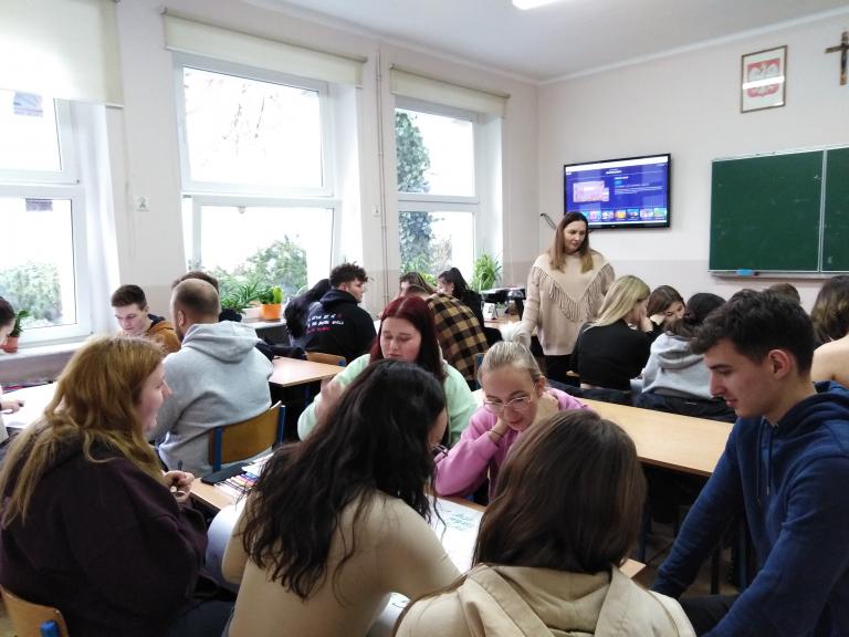 Młodzieżowe Centrum Kariery w Gostyniu na zajęciach z maturzystami