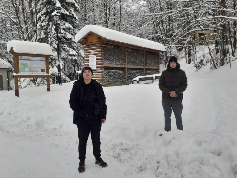 Zimowy spacer po uzdrowisku Iwonicz Zdrój