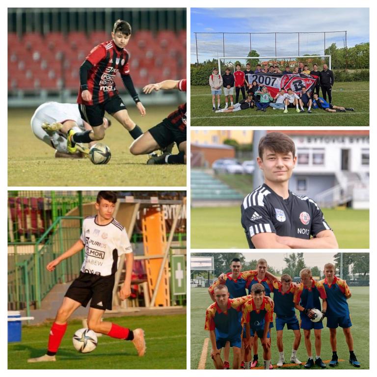 Piłkarz z 11-20 Hufca Pracy w Bytowie