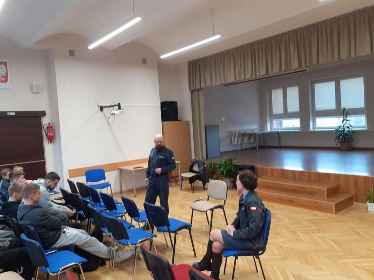 Zajęcia profilaktyczne z przedstawicielami Zakładu Karnego w Jaśle