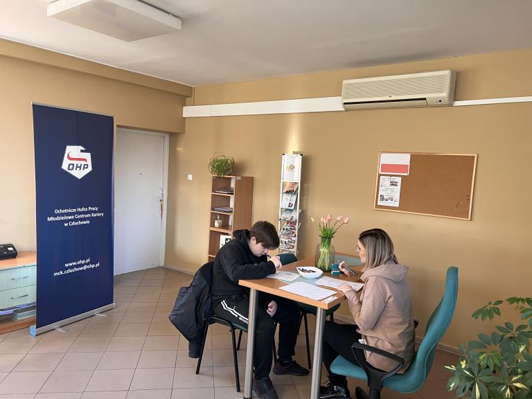 Zajęcia indywidualne w Młodzieżowym Centrum Kariery w Człuchowie
