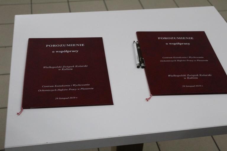 Podpisanie porozumienia o współpracy z Wielkopolskim Związkiem Kolarskim w Kaliszu