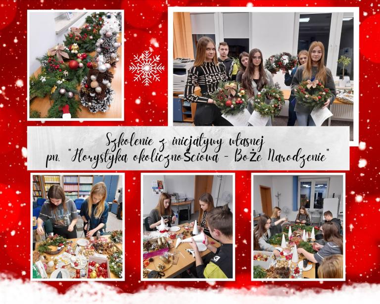Szkolenie z inicjatywy własnej pn. „Florystyka okolicznościowa – Boże Narodzenie”