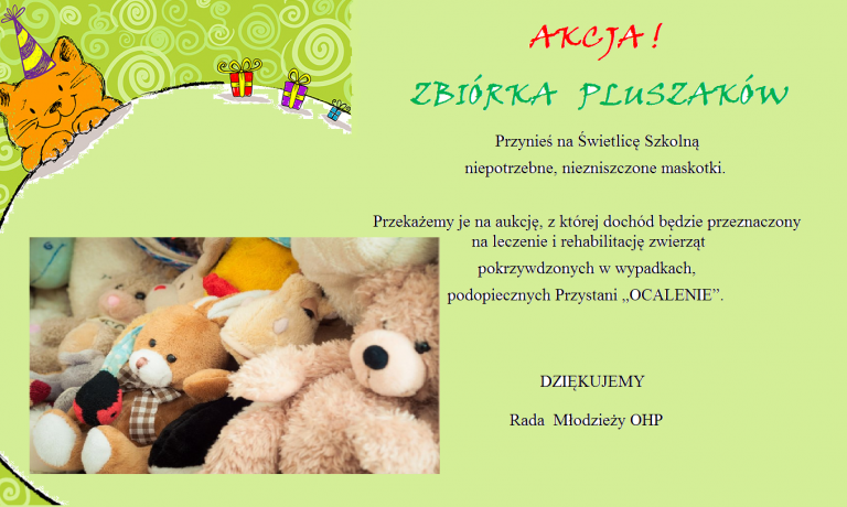 Pluszaki ratują zwierzaki