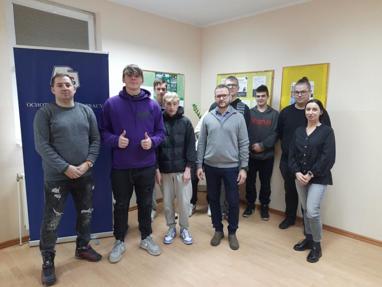Spotkanie z przedstawicielem zawodu w kościańskim Hufcu Pracy