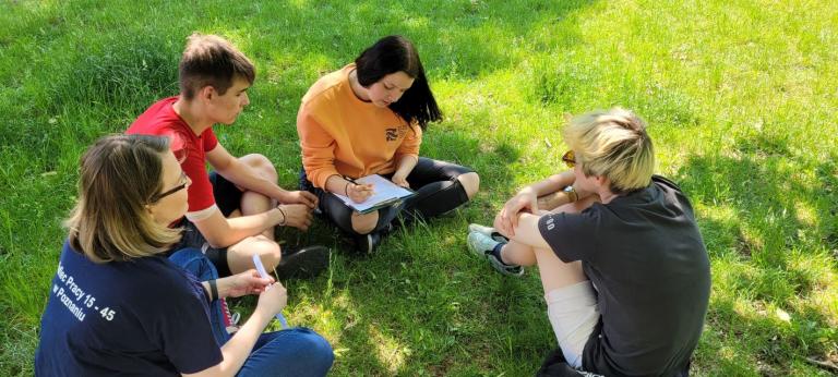 Gra terenowa - wspólne działania Hufca Pracy w Poznaniu z poznańską fundacją 