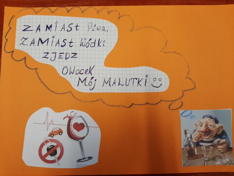 Uczestnicy OSiW w Dąbrowie Górniczej promują  życie bez alkoholu