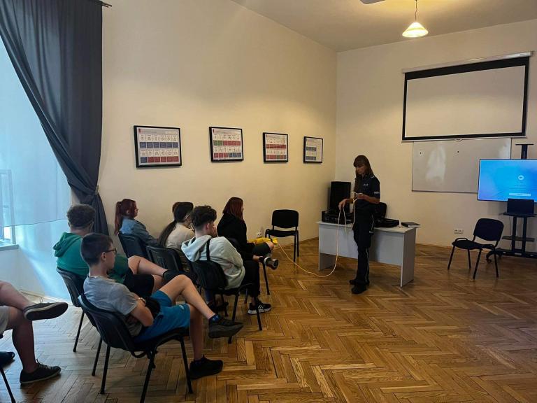 Zajęcia profilaktyczne w ramach akcji bezpieczny wypoczynek 