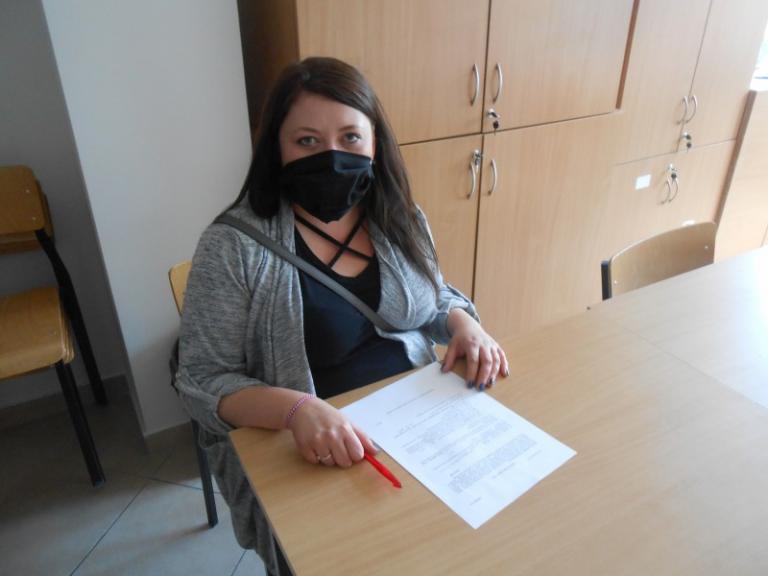 ODWIEDZINY ABSOLWENTKI W KONECKIM HUFCU