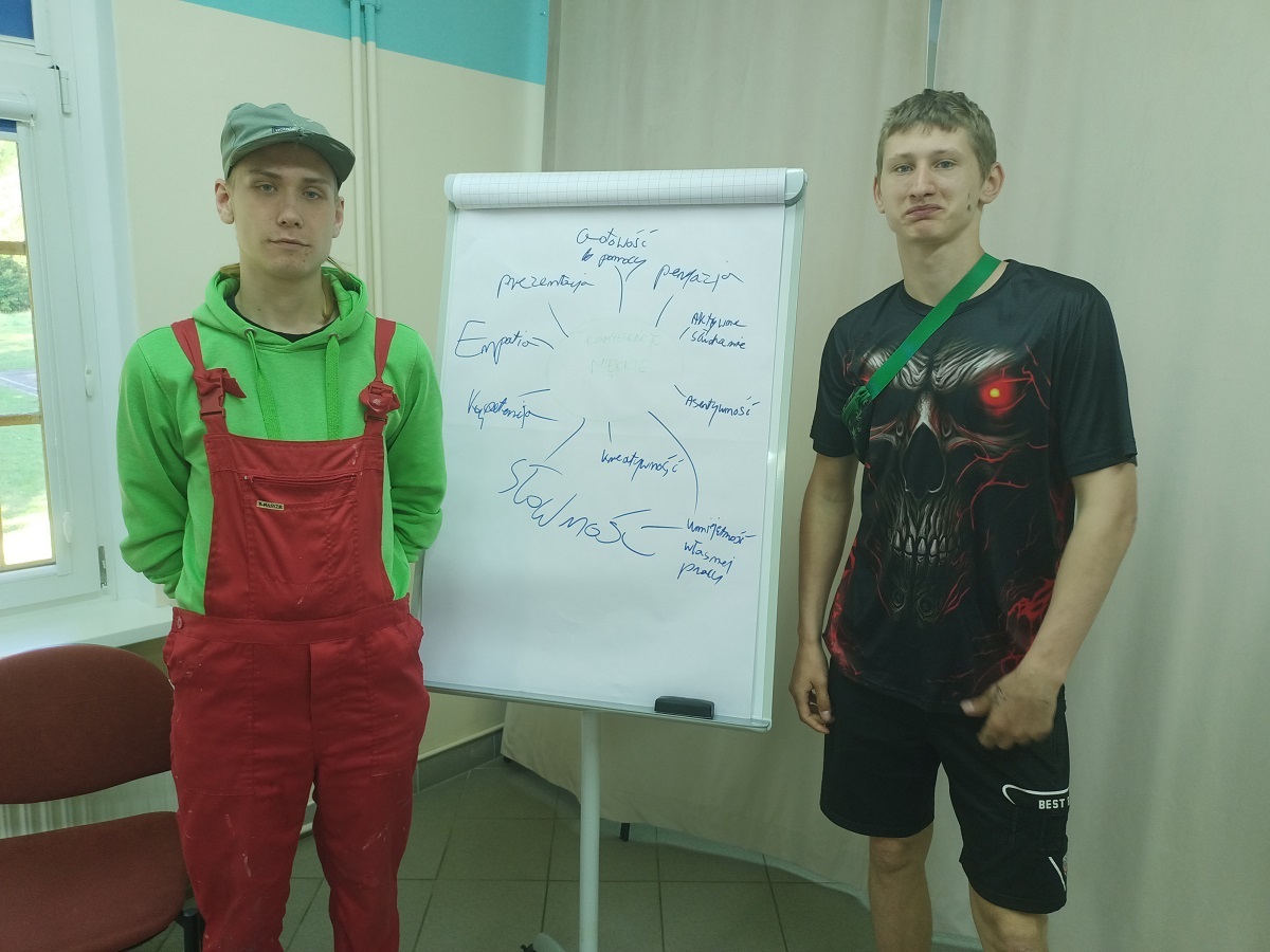 240516 jel2 Na flipcharcie zamieszczaliśmy listę kompetencji miękkich