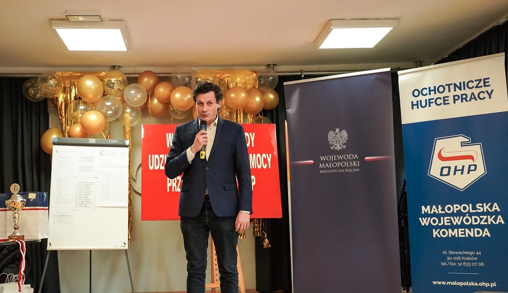 Fot. 5. Zastępca Wojewódzkiego Komendanta OHP Piotr Plebańczyk