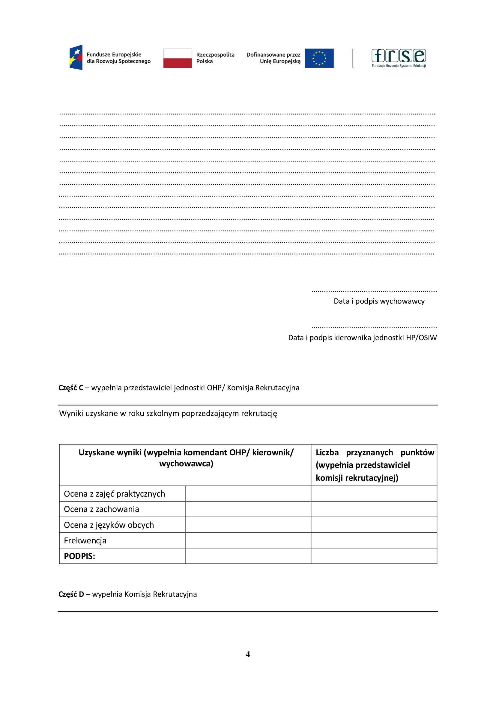 FORMULARZ ZGŁOSZENIOWY DLA ABSOLWENTA 00004
